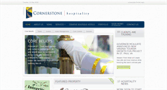 Desktop Screenshot of cornerstonehospitality.com